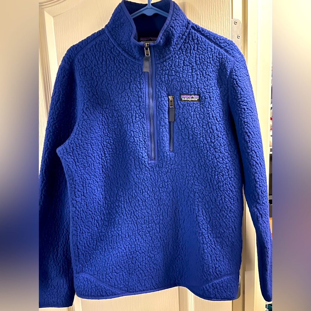 Mens Royal Blue Patagonia 1/2 Zip Pullover